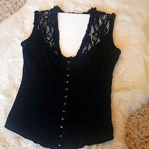 Black Lace Top